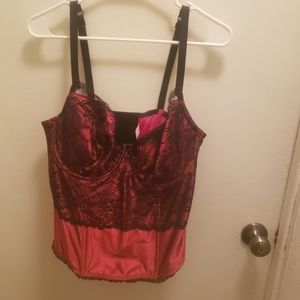 Black and Red Bustier